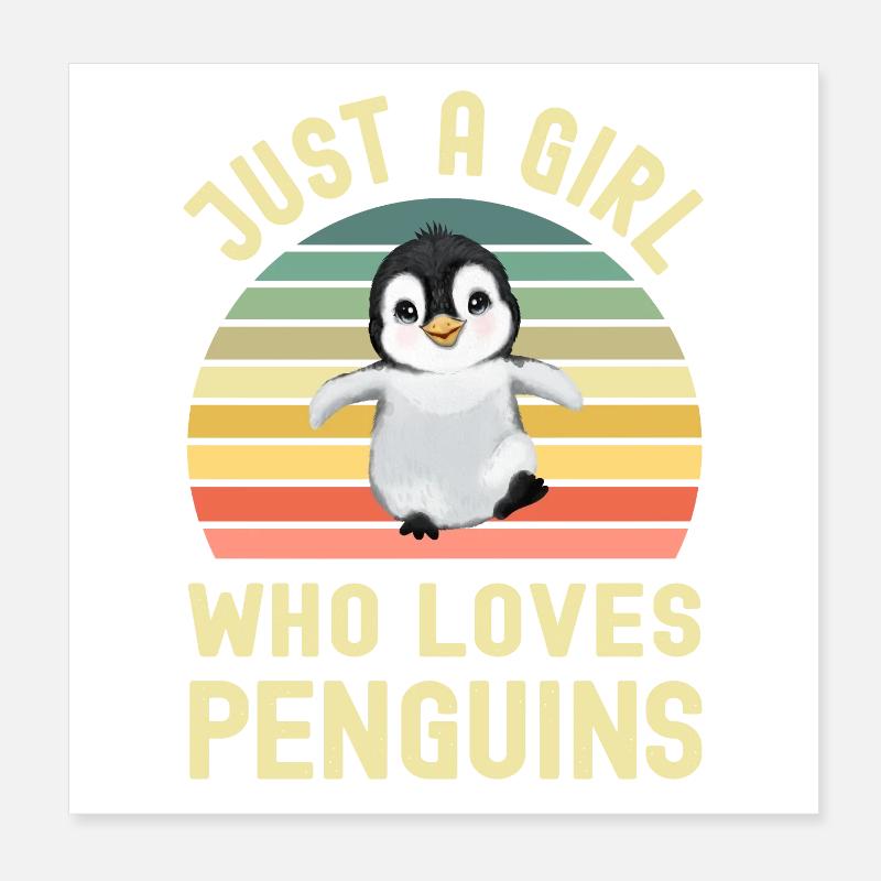 Pingouins Pingouins Poster 20 x 20 cm