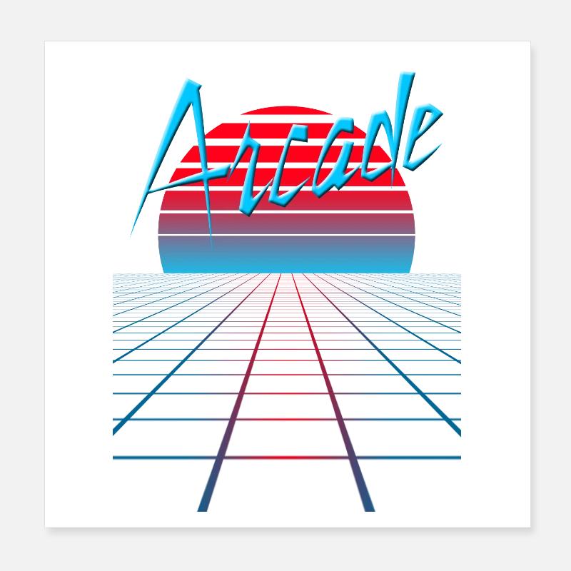 NERDY pour toujours - Arcade Poster 20 x 20 cm