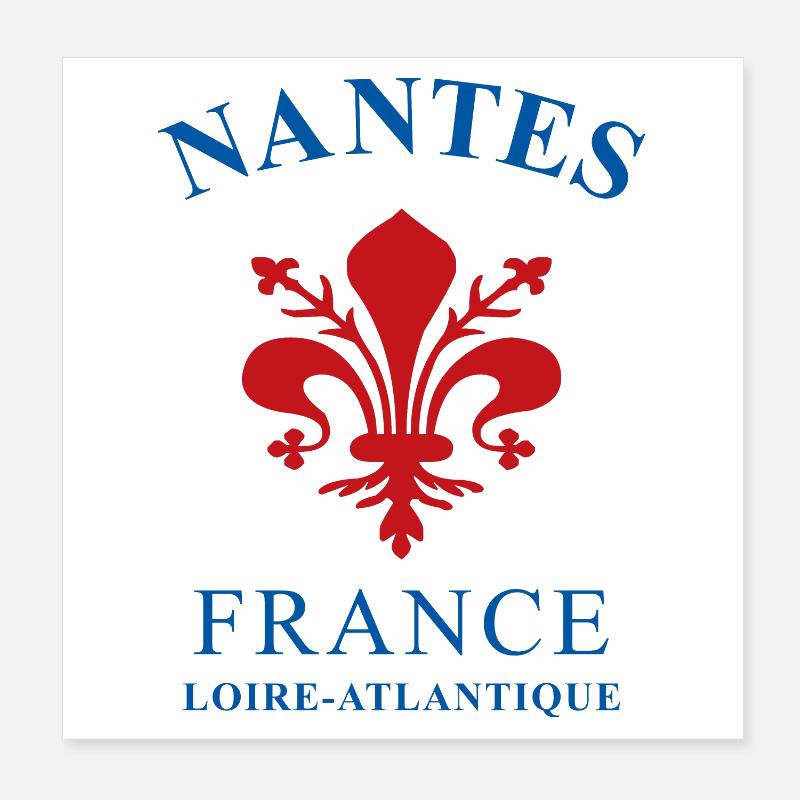 NANTES Poster 8" x 8" (20x20 cm)