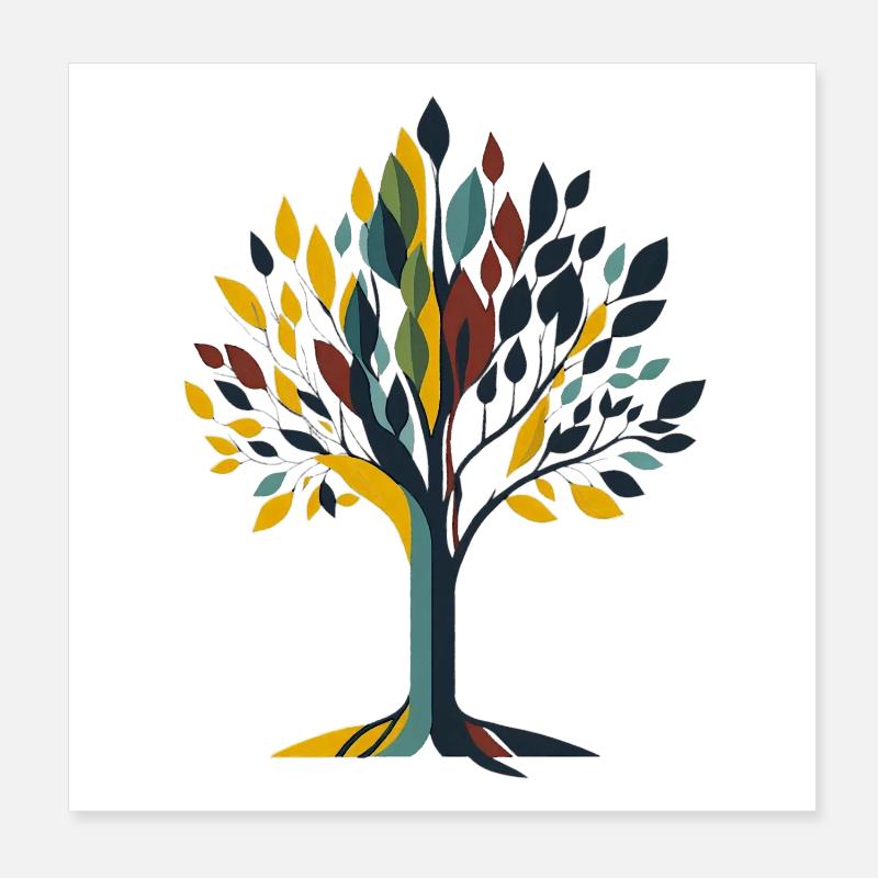 Tree Poster 8" x 8" (20x20 cm)