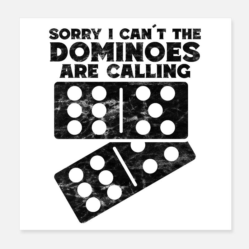 Domino Design Poster 20x20 cm