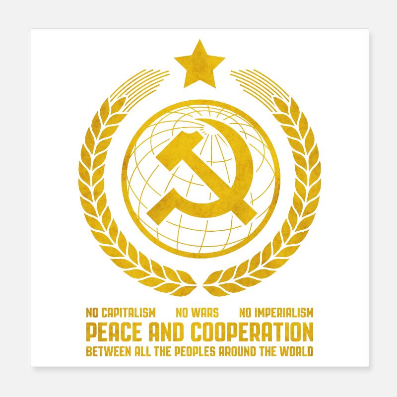 L’internationalisme communiste Poster 20 x 20 cm