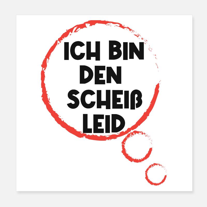 I don't care about the statement, I don't care Poster 8" x 8" (20x20 cm)