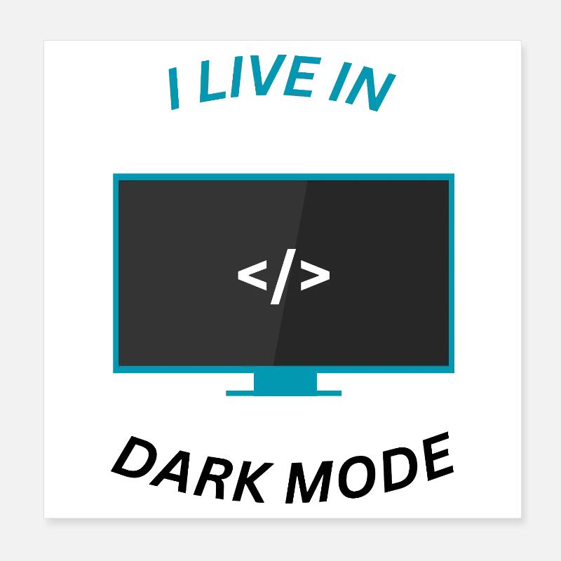 Programmeur Motivation Design Poster 20 x 20 cm