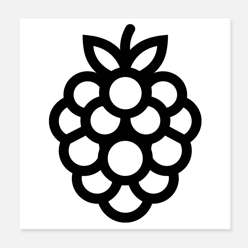 mulberry Poster 8" x 8" (20x20 cm)