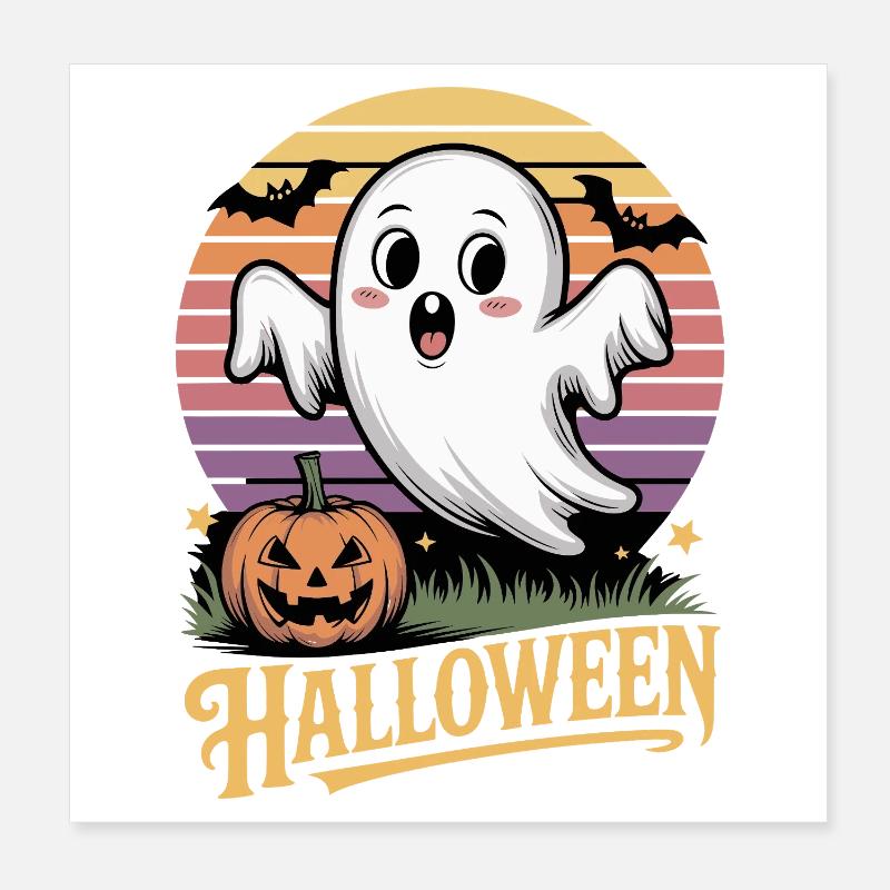 Charme d'Halloween effrayant Poster 20 x 20 cm