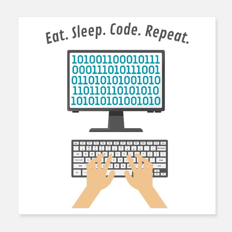 Programmierer-Produkte Poster 20x20 cm