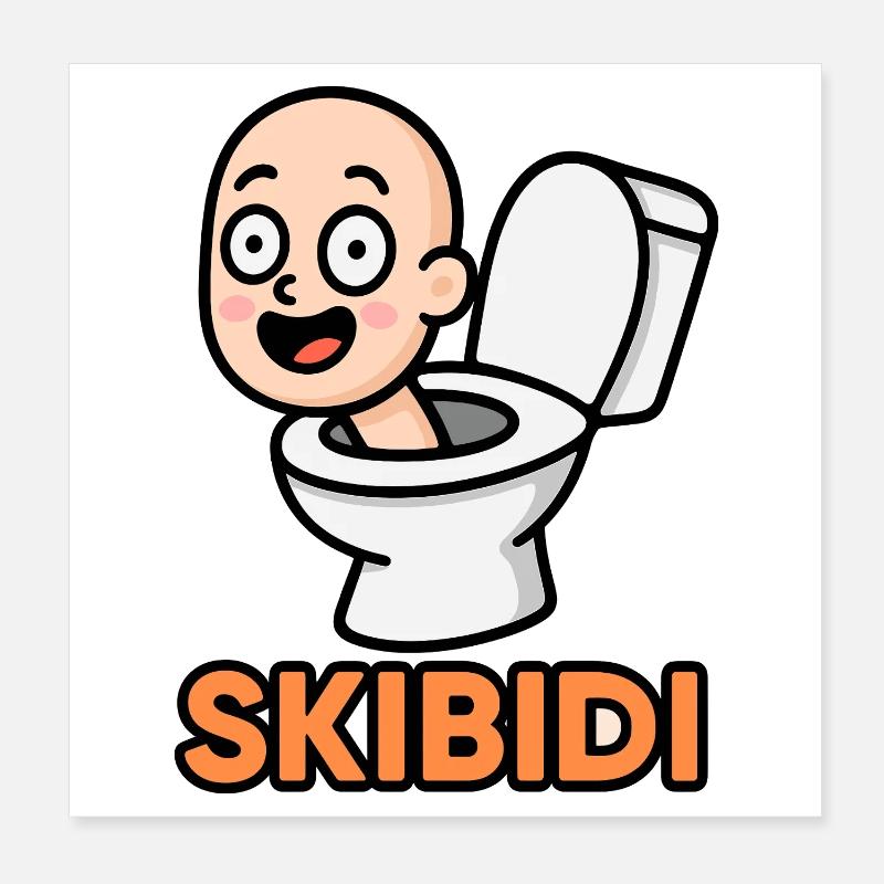 Skibidi Fun Poster 20 x 20 cm