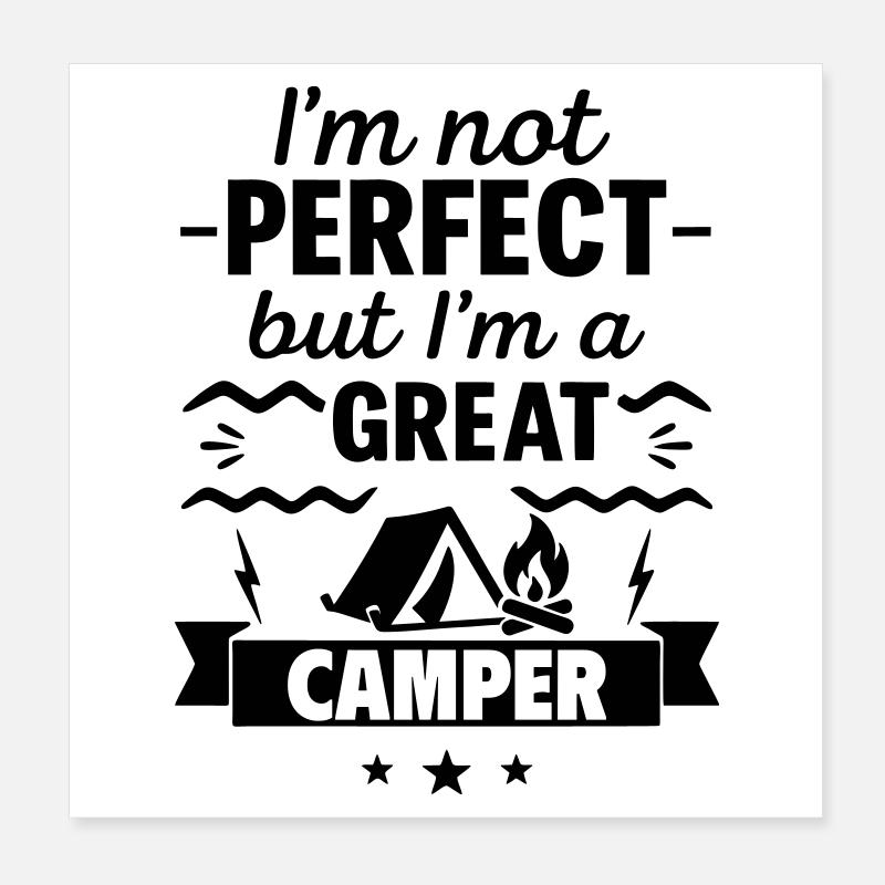 Pas parfait mais un excellent camping-car Poster 20 x 20 cm