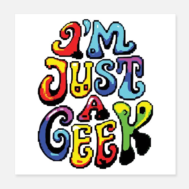 ICH BIN NUR EIN NERD #1 – lass uns reden Poster 20x20 cm