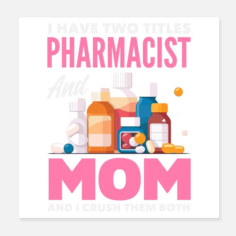 Apotheker Pharmazeutisch-technischer Poster 20x20 cm