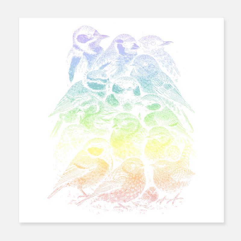 Garden bird Poster 8" x 8" (20x20 cm)