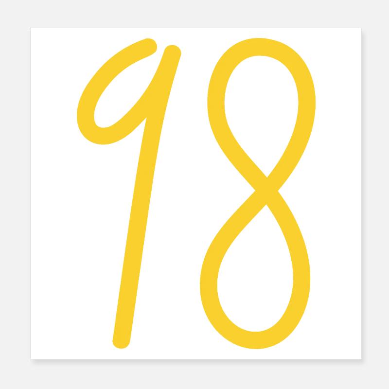 98 Poster 20 x 20 cm