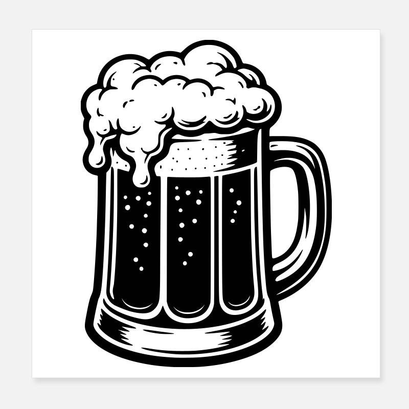 Beer stone Poster 8" x 8" (20x20 cm)