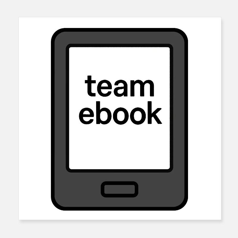 À quelle équipe appartiens-tu ? - Équipe eBook-Reader Poster 20 x 20 cm