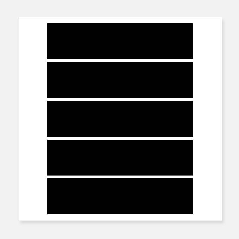 Minimalistische horizontale Linien Poster 20x20 cm