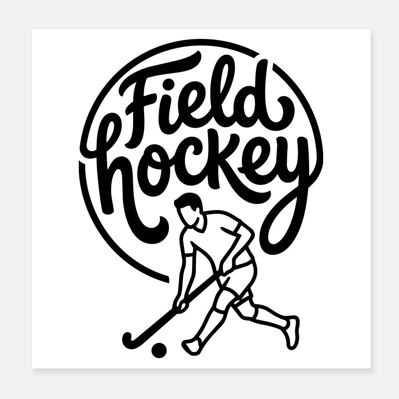 Hockey Poster 20 x 20 cm