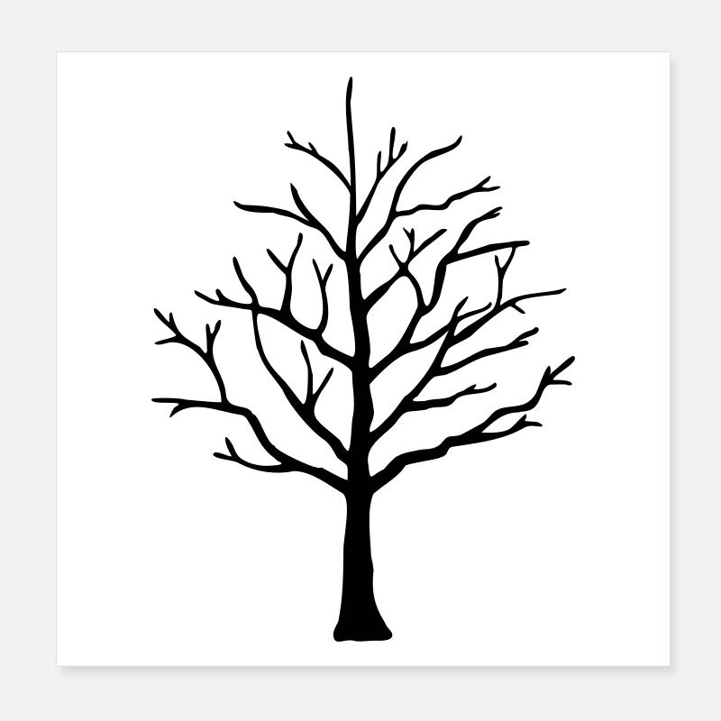 Tree Poster 8" x 8" (20x20 cm)