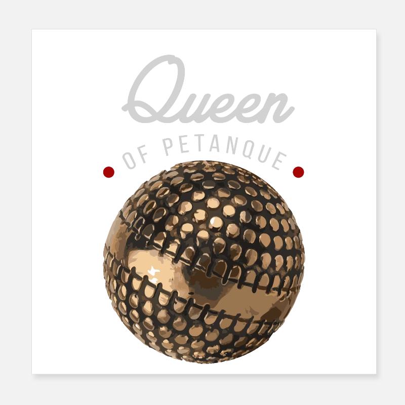 Reine de la pétanque Poster 20 x 20 cm