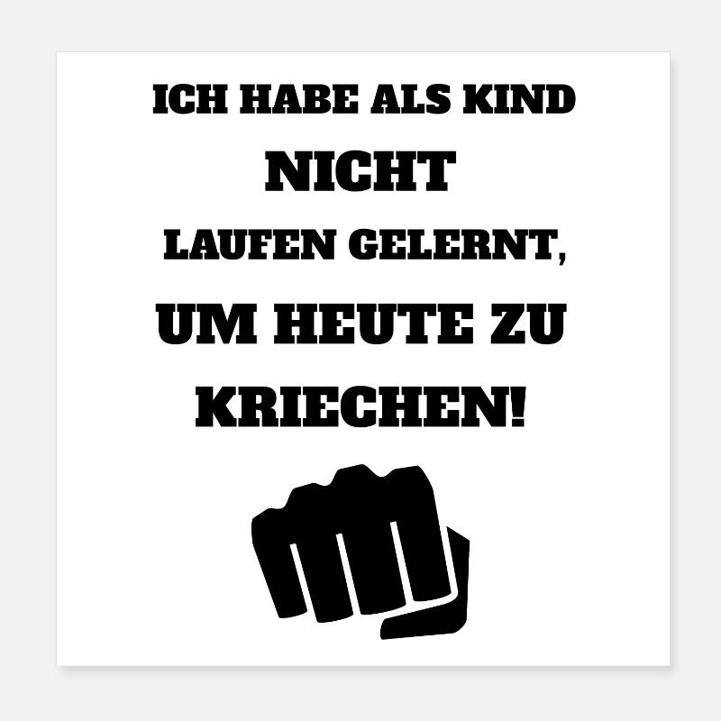 Cool disant Poster 20 x 20 cm