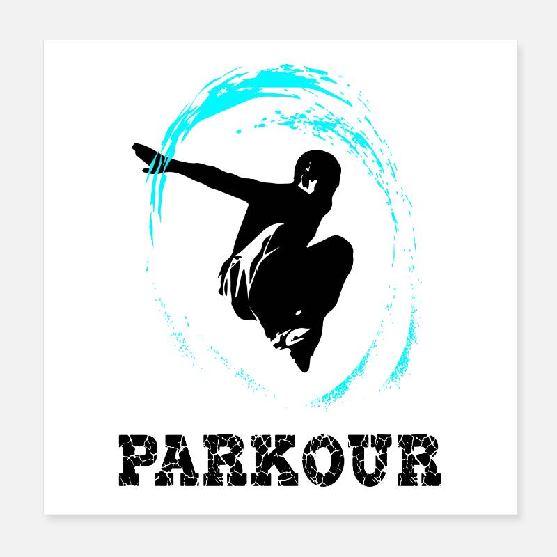 Parkour Poster 20 x 20 cm