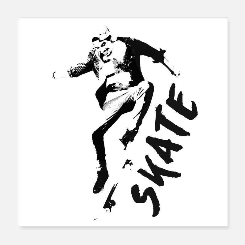 SKATE TSHIRT 2024 Poster 20x20 cm