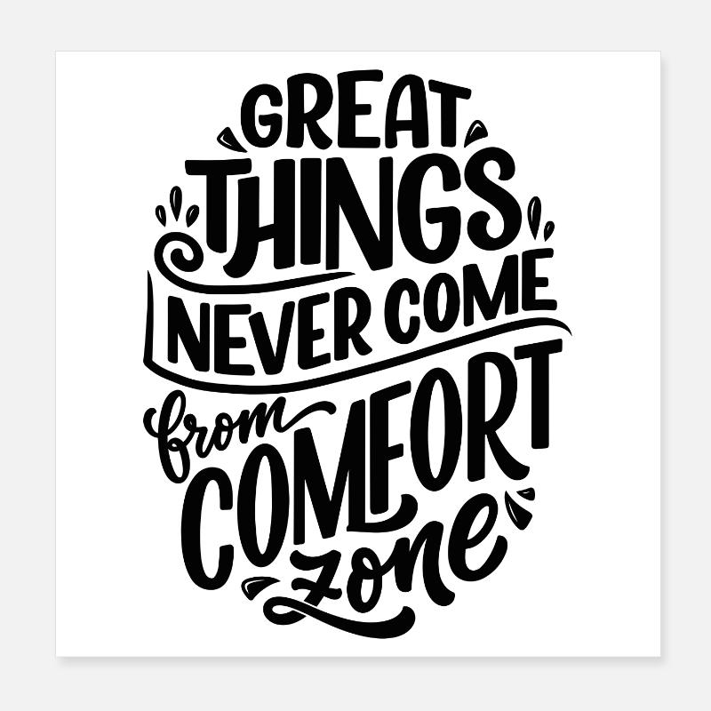 Great Things Poster 20x20 cm