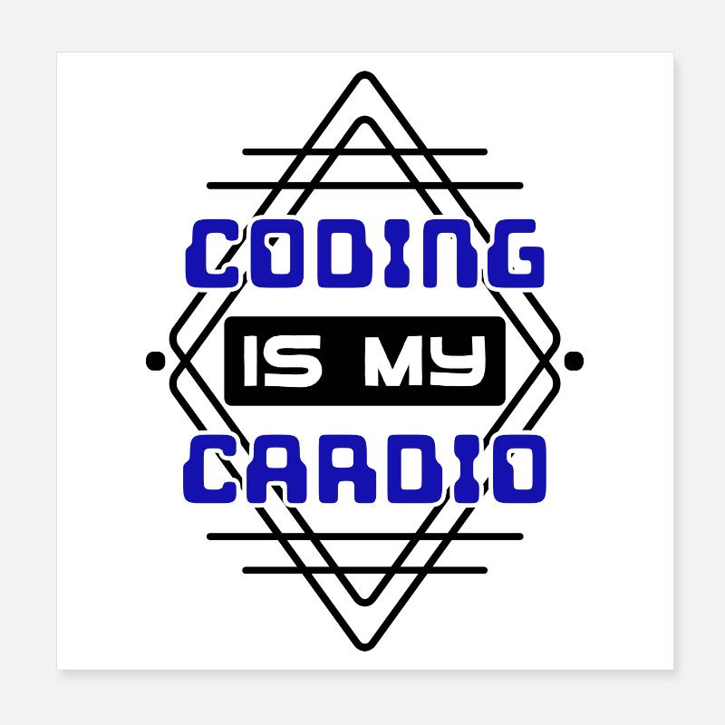 Cooler Spruch Developer Coden Programmierer Code Poster 20x20 cm