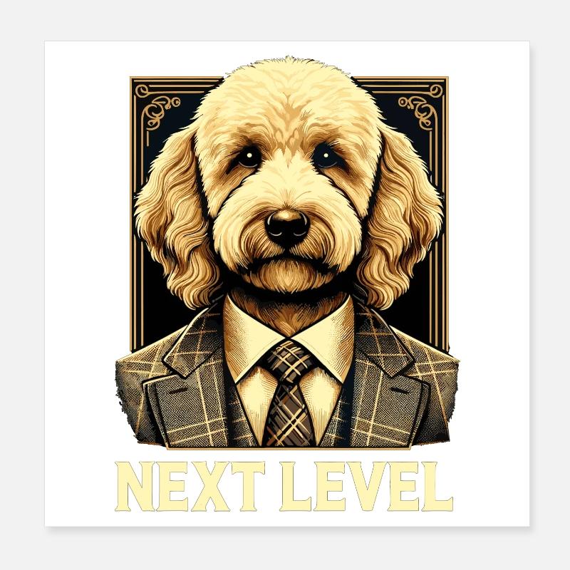 Cadeau de costume Goldendoodle Dog Next Level Poster 20 x 20 cm