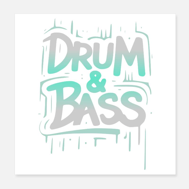 Batteria e basso Poster 20x20 cm