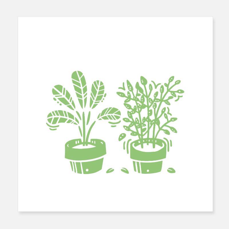 Gartenarbeit Garten Gärtner Poster 20x20 cm