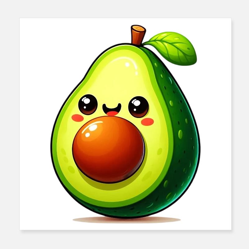 Avocado Poster 8" x 8" (20x20 cm)