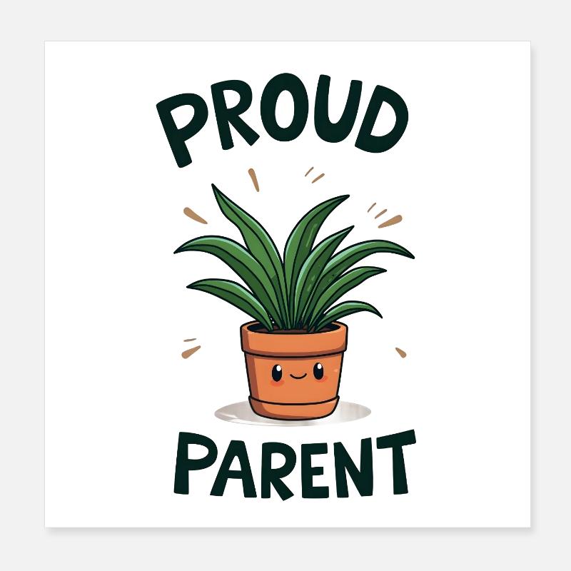 Fier parent de la plante Poster 20 x 20 cm
