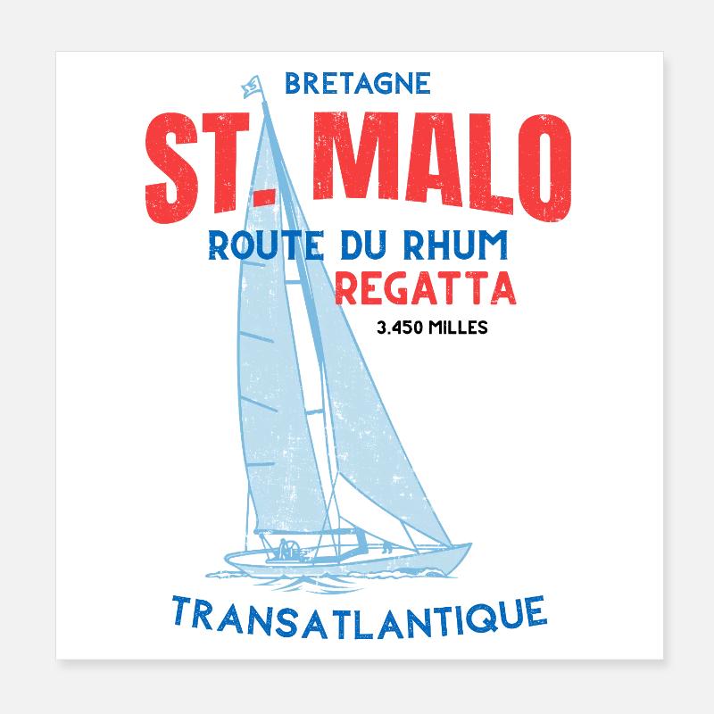 Route du Rhum - Régate de Saint-Malo Poster 20 x 20 cm