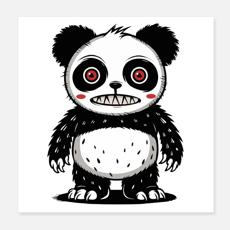 Panda bär Poster 20x20 cm