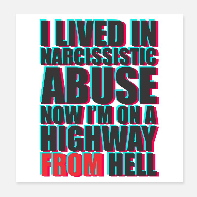 Conception de message de protestation de texte en gras Poster 20 x 20 cm