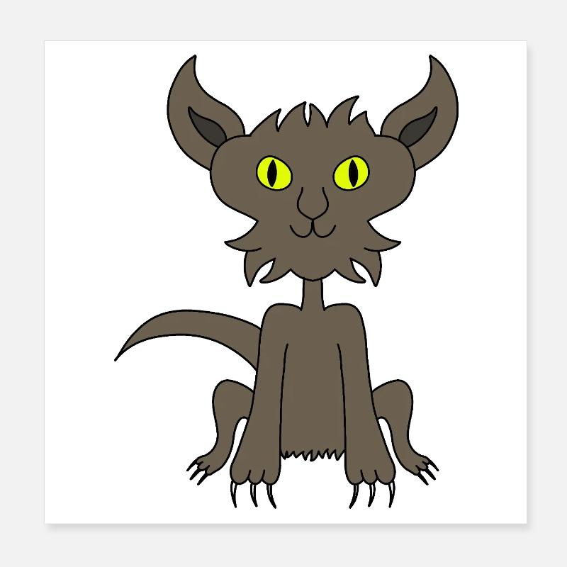 Katze Poster 20x20 cm