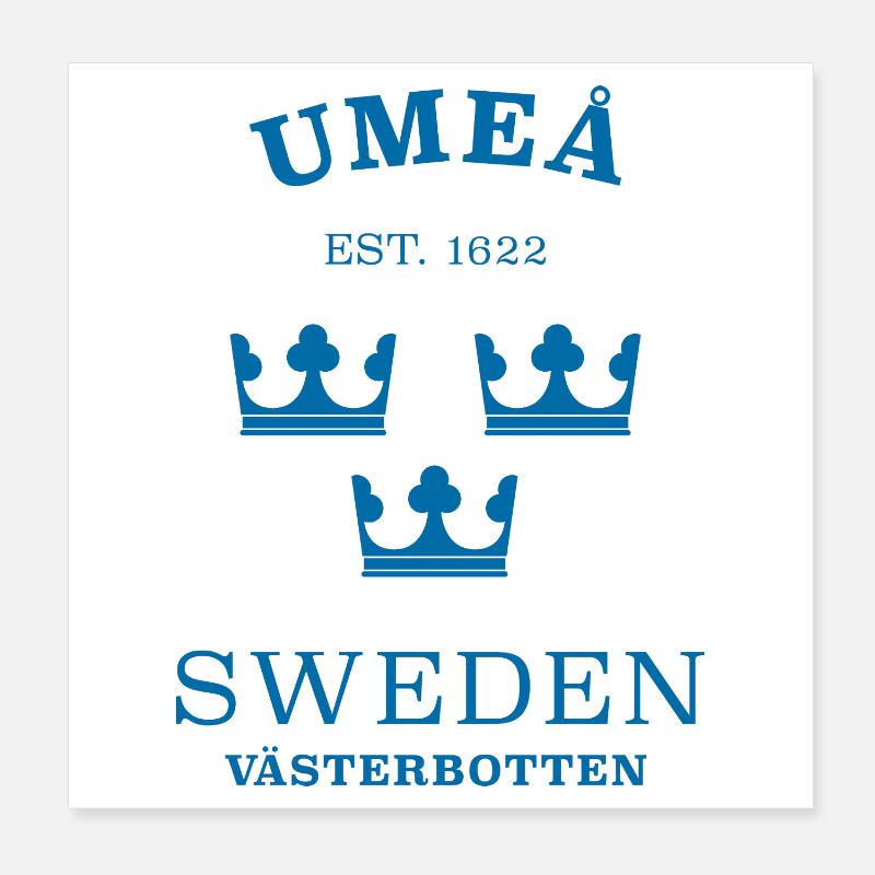 Umea, Suède, Suède Poster 20 x 20 cm