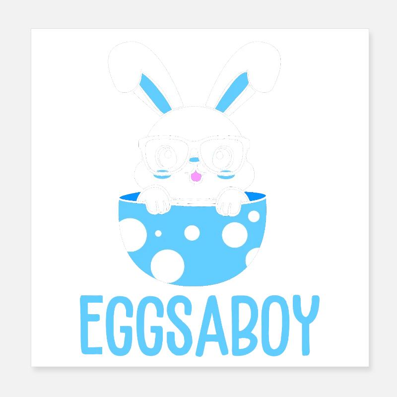 Werdende Mutter Ostern Gender Reveal Poster 20x20 cm