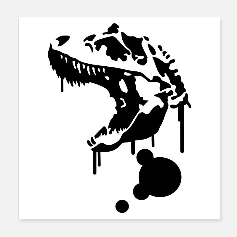 Dinosaurier Poster 20x20 cm