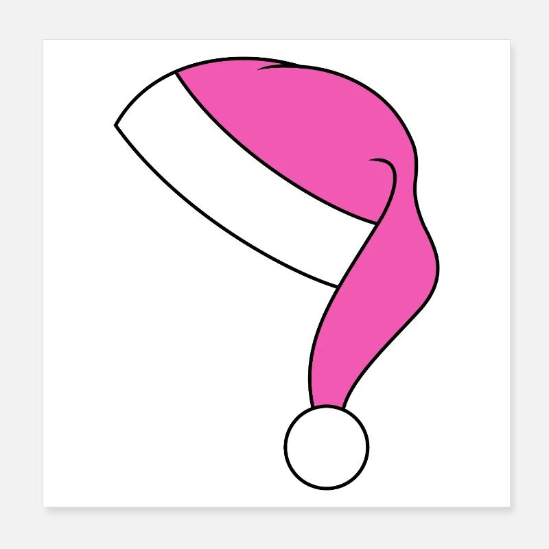 Chapeau de Père Noël Poster 20 x 20 cm