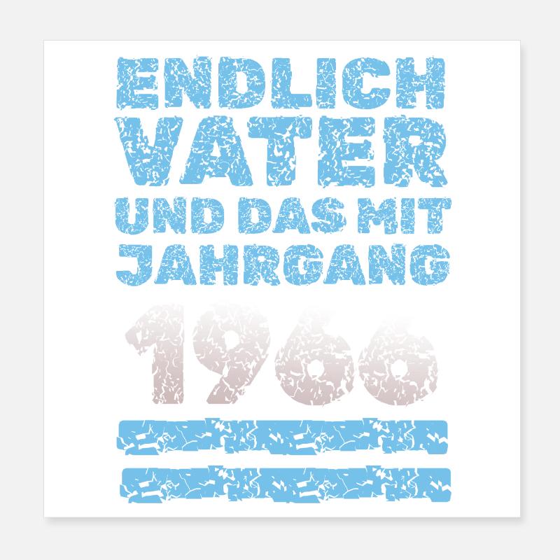 Vater 1966 Poster 20x20 cm