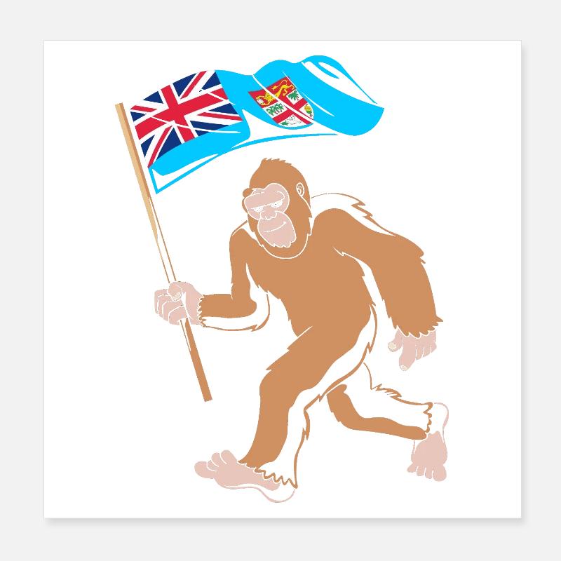 Fidji Poster 20 x 20 cm