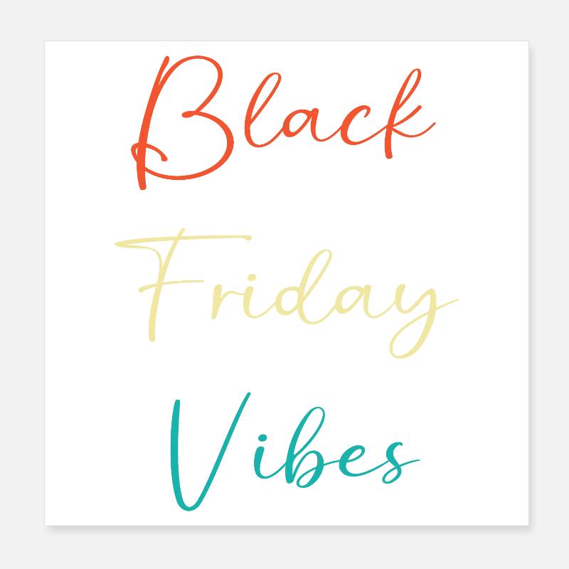 Virée shopping du Black Friday Poster 20 x 20 cm