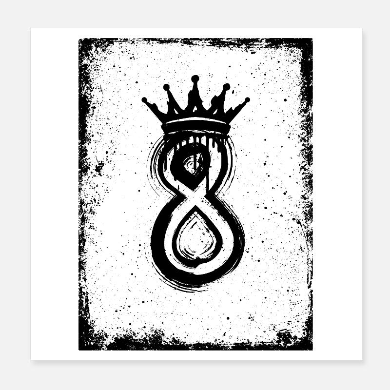 8 – Crown King Design Poster 8" x 8" (20x20 cm)
