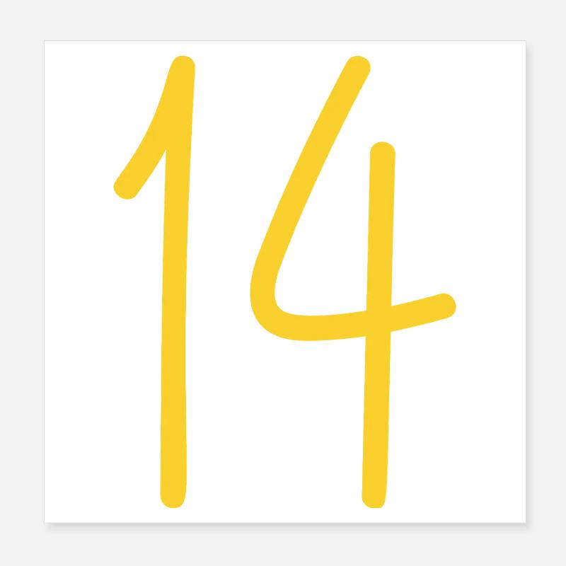 14 Poster 20 x 20 cm