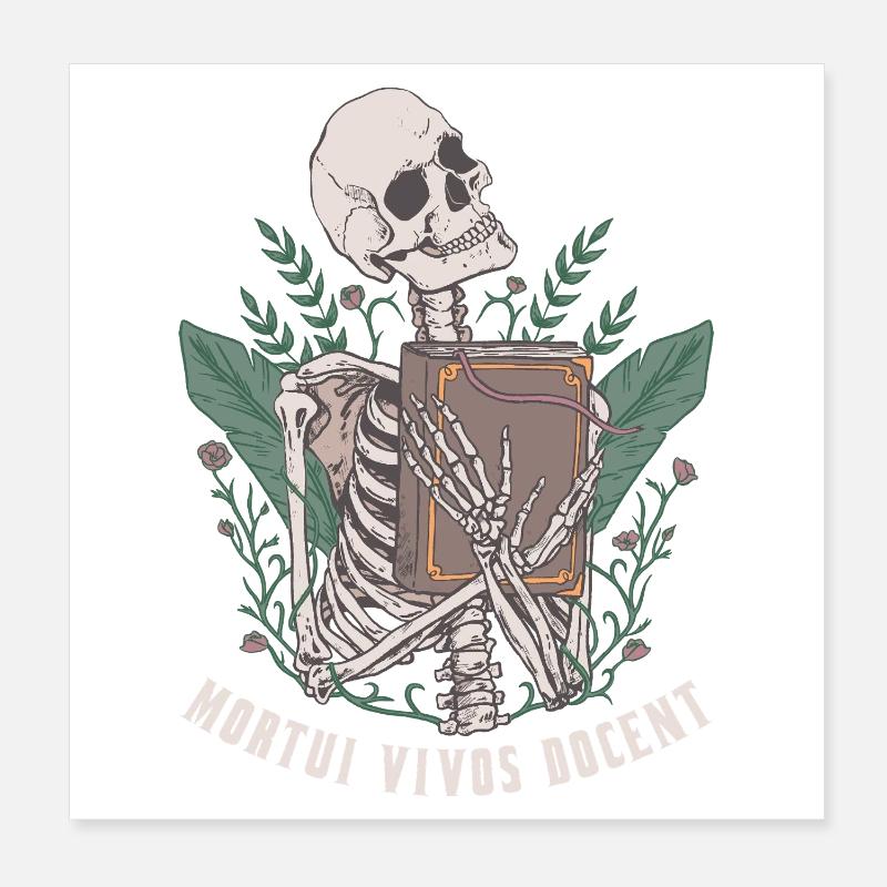 Mortui Vivos Docent Forensic Medicine Pathology Poster 8" x 8" (20x20 cm)