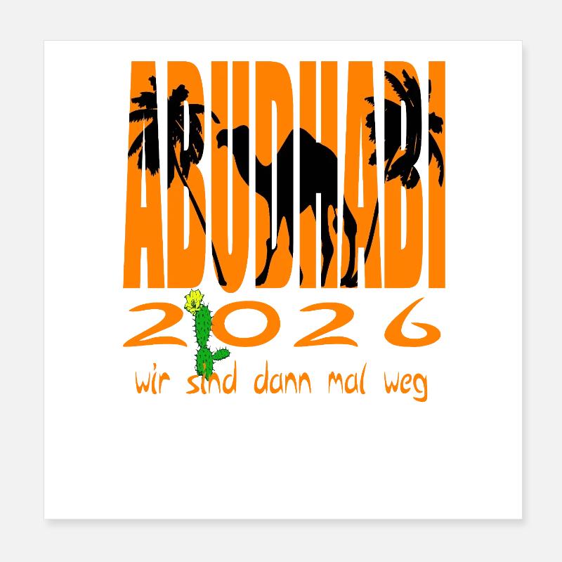 AbudhABI 2026 Poster 8" x 8" (20x20 cm)