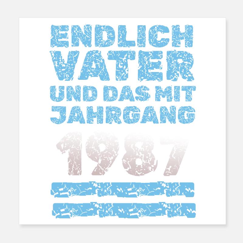 Père 1987 Poster 20 x 20 cm