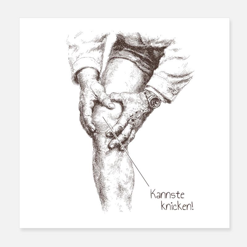 Tu peux te pencher ! Poster 20 x 20 cm